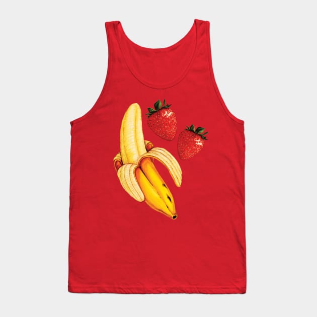 Strawberry Banana Tank Top by KellyGilleran